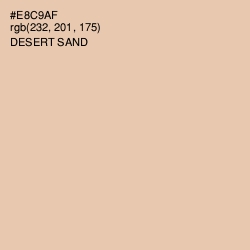 #E8C9AF - Desert Sand Color Image